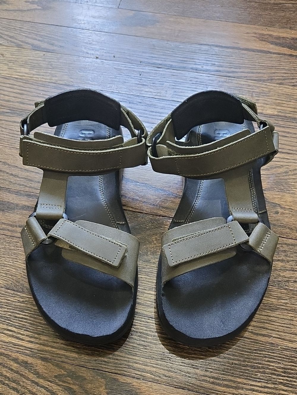Camper Oruga Olive Green leather Sport Sandals Men EU 44